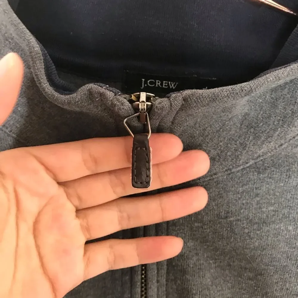 Men’s j crew‎ grey half zip sweater